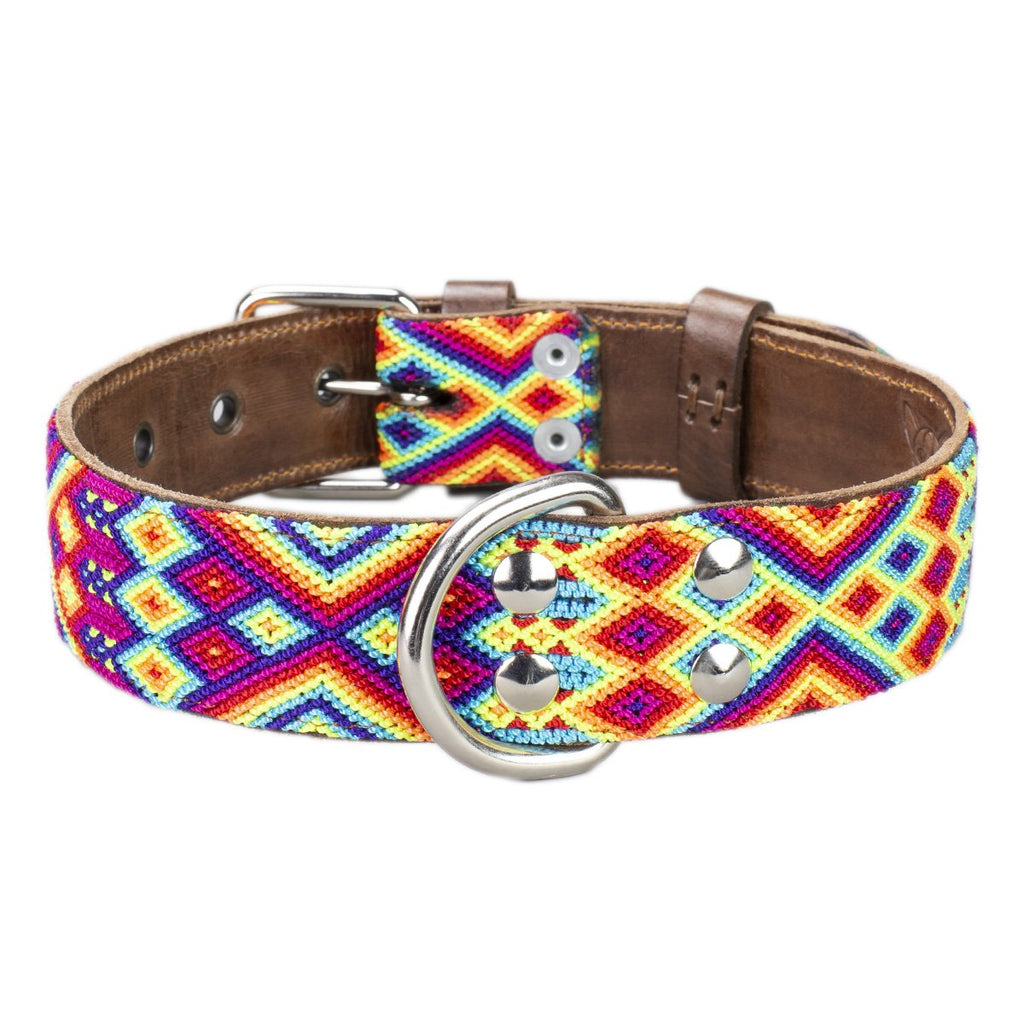 Bangalore, Bohemia Style Dog Collar with Patterns Adjustable 33-55cm Soft  Comfy Pet Collars Dog Belt