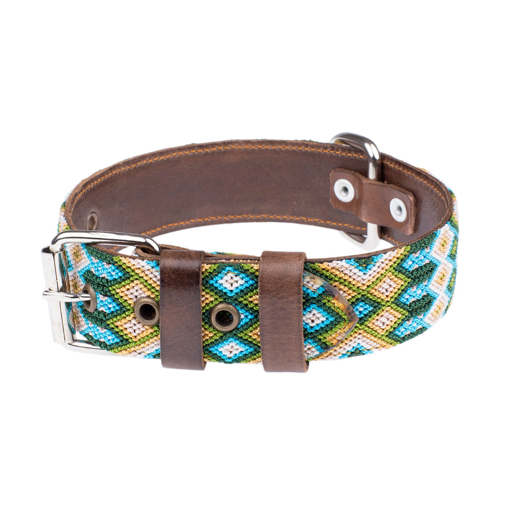 Artisan Dog Collar, Arenal width 3.5cm